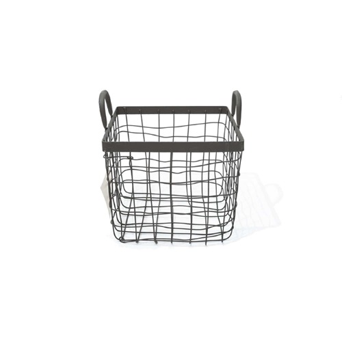 square basket with handle small
