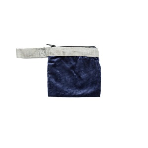 vintage sling belt pouch navy blue