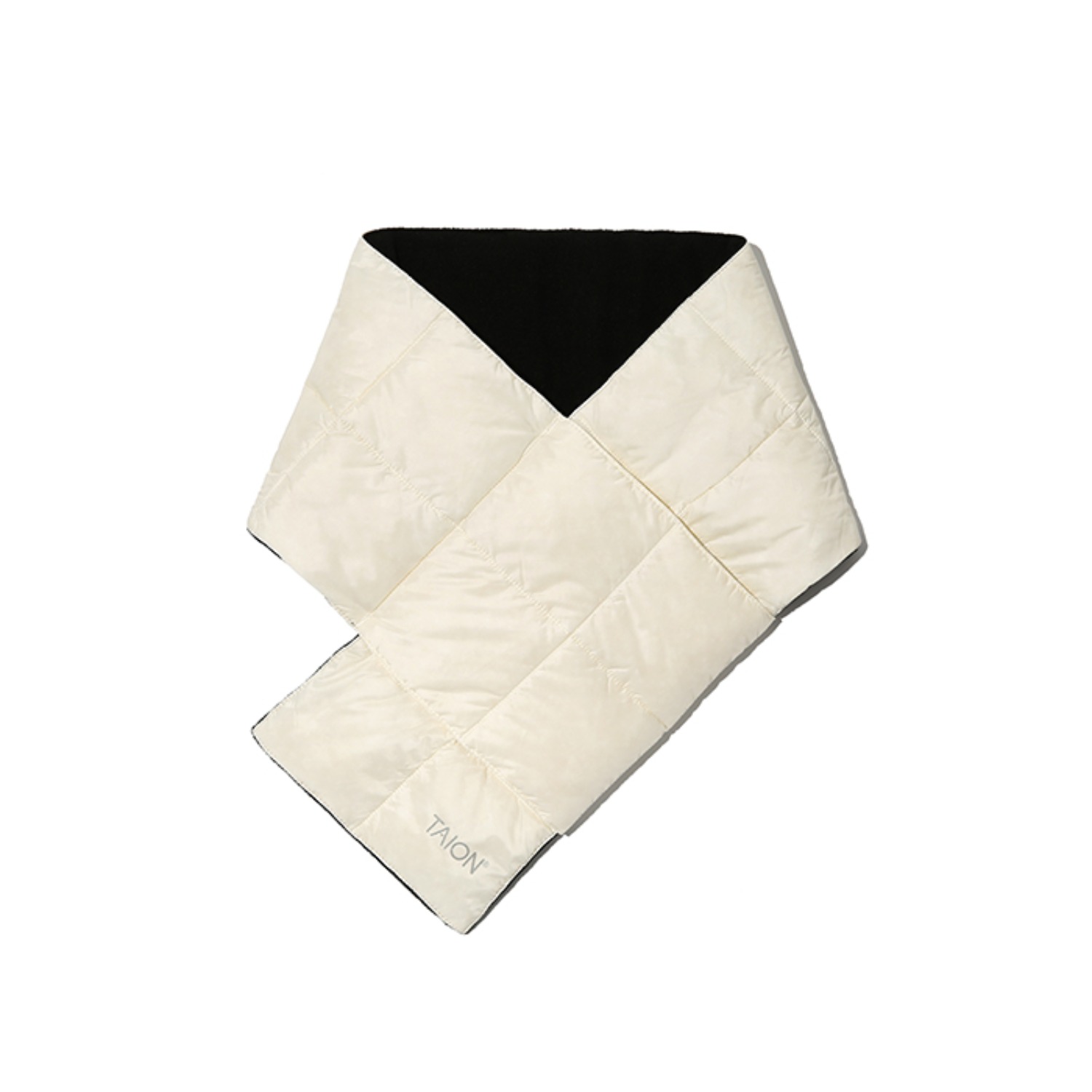 basic down scarf off white