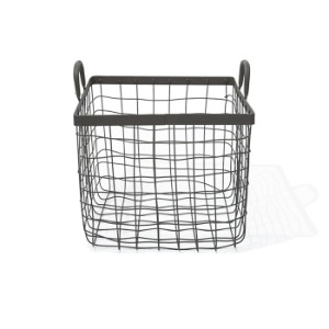 square basket with handle medium