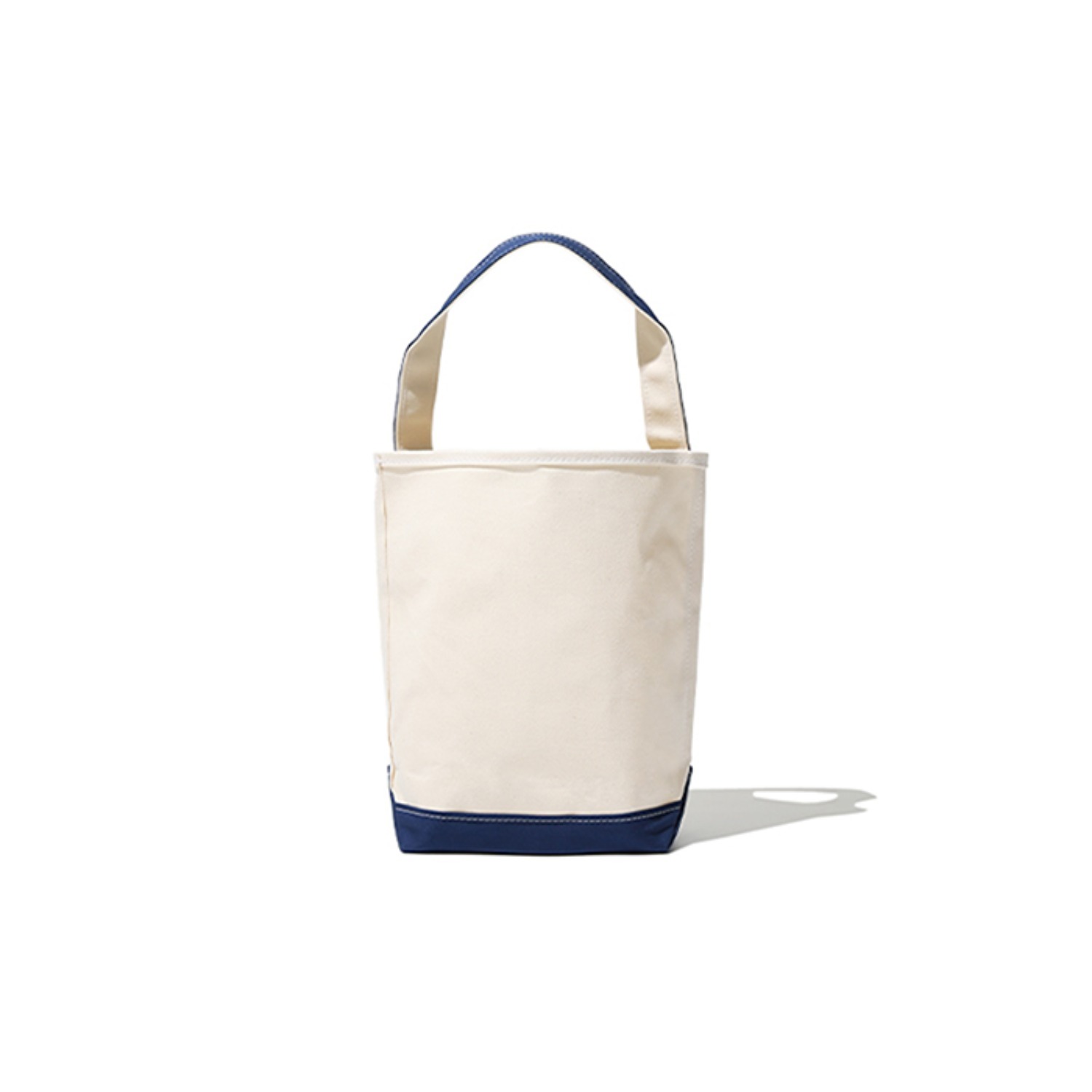 baguette tote small natural/navy