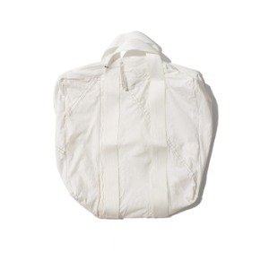 vintage parachute tote bag white belt