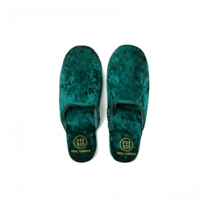 velvet slipper green