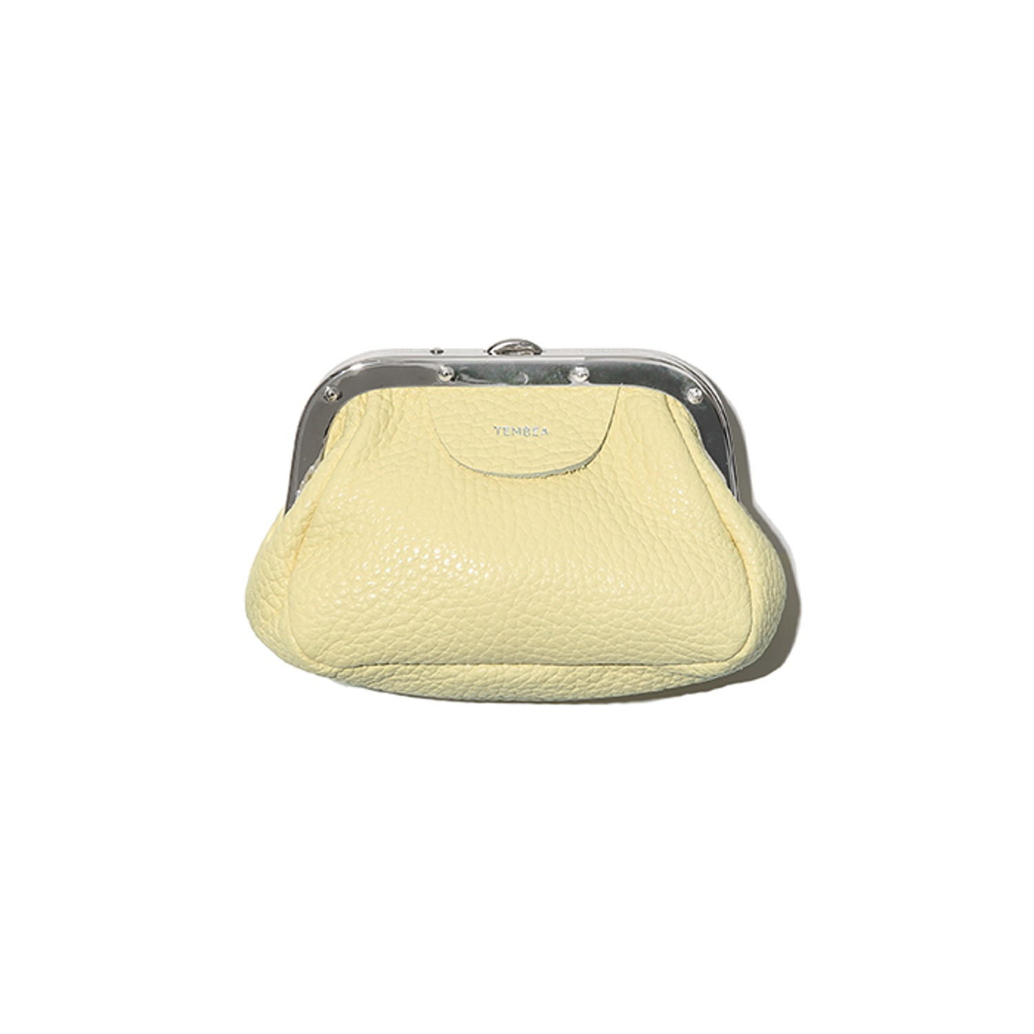 double gama pouch grain-leather/lt-yellow