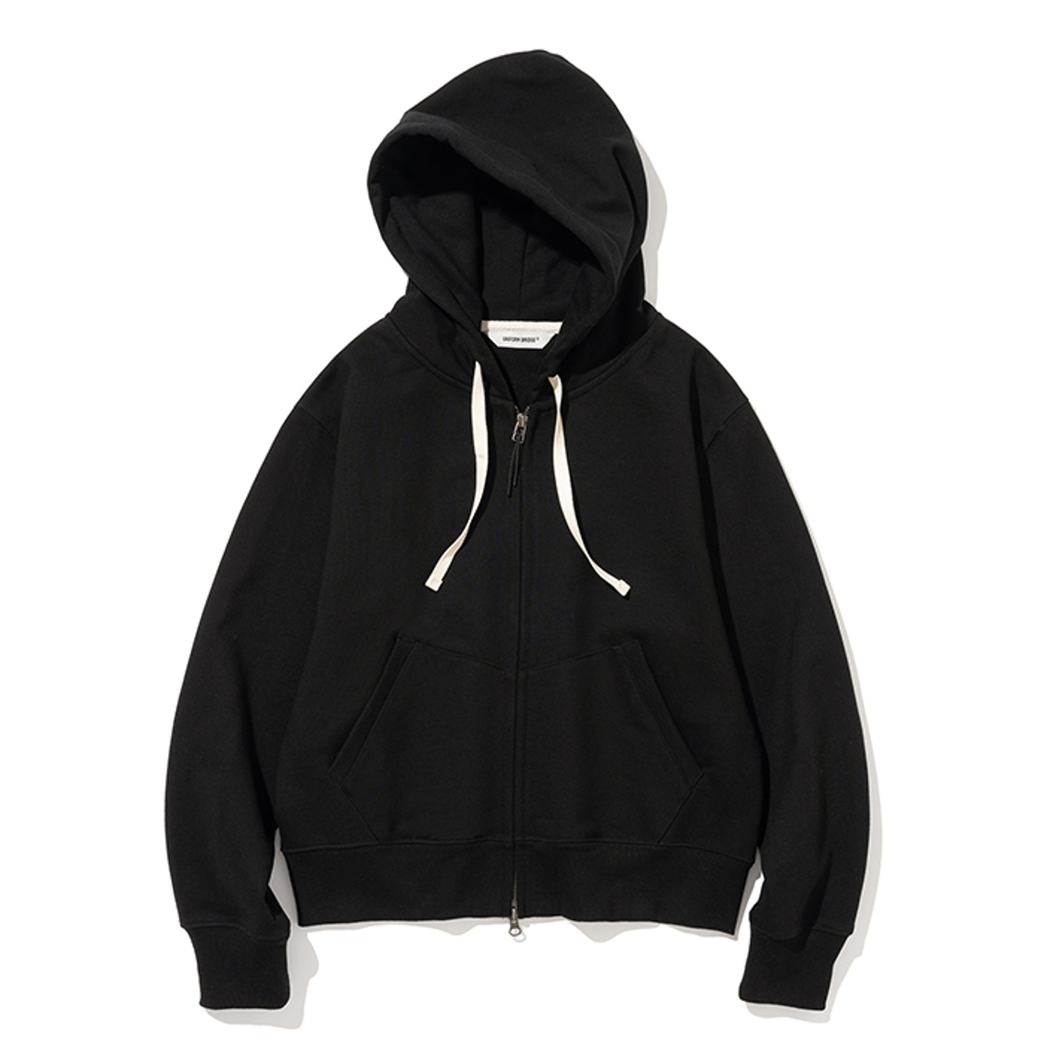 zip up hoodie (womens) black